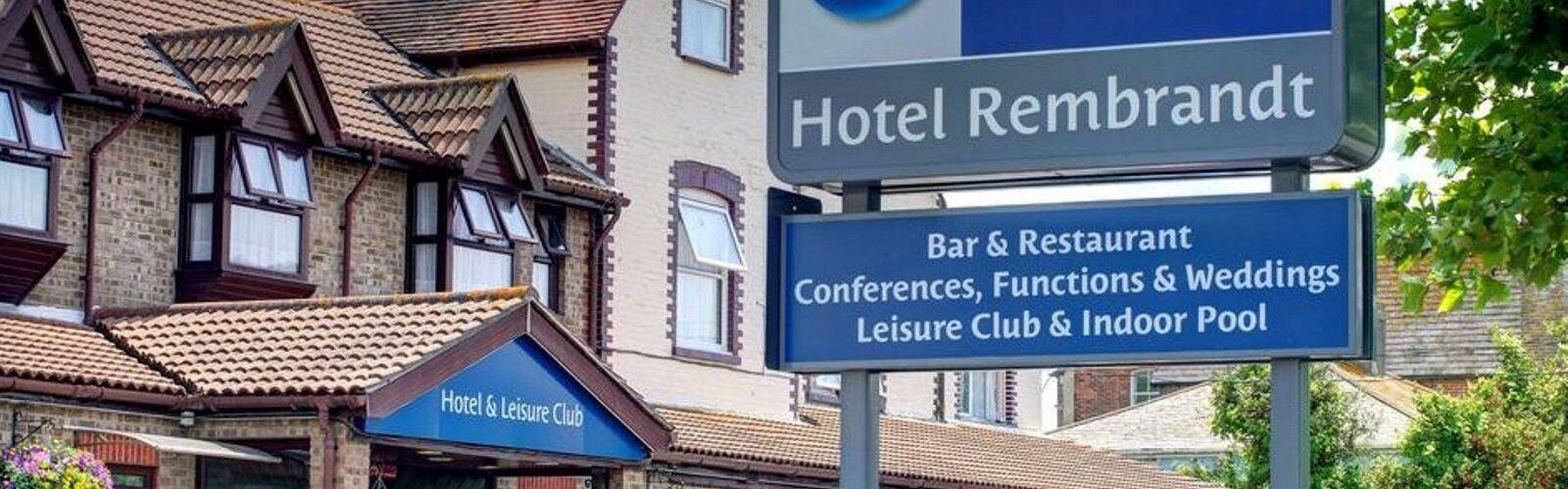 The front of Hotel Rembrandt on Dorchester Road